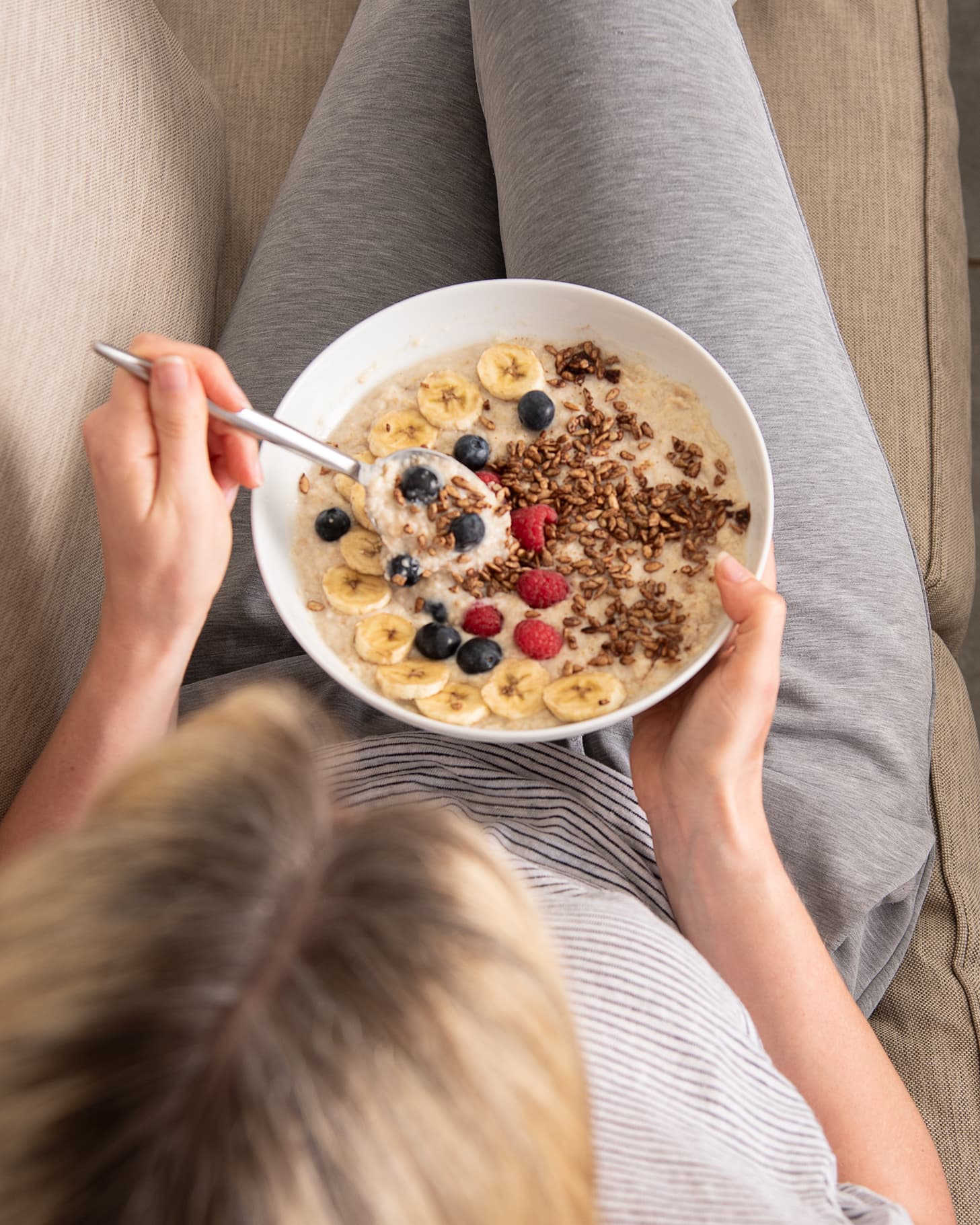 Lifestyle photo featuring Ghuttie Cacao Sunflower Seeds as a wholesome snack