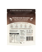 Lifestyle photo of Ghuttie Cacao Sunflower Seeds enjoyed as an everyday snack